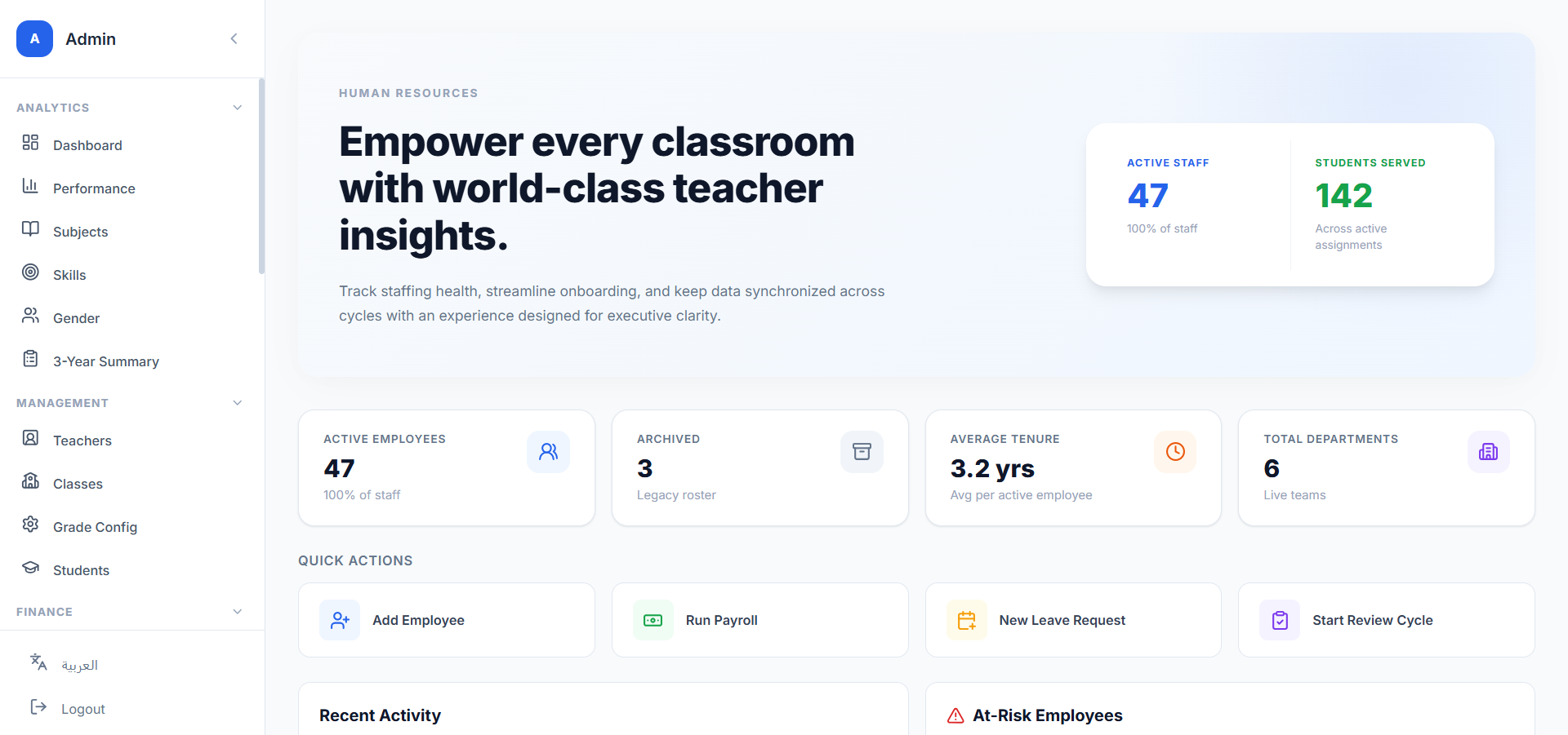 StudyUp Admin Dashboard